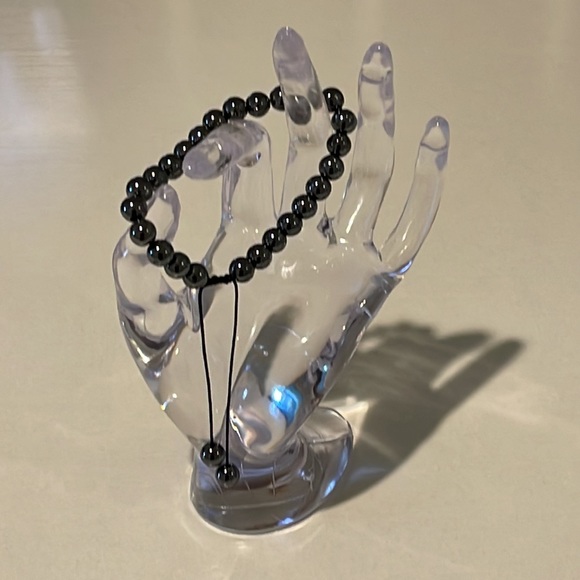 Women’s Healing Rose Quartz Crystal Natural Stone Gemstone Bead Bracelet - Picture 2 of 3